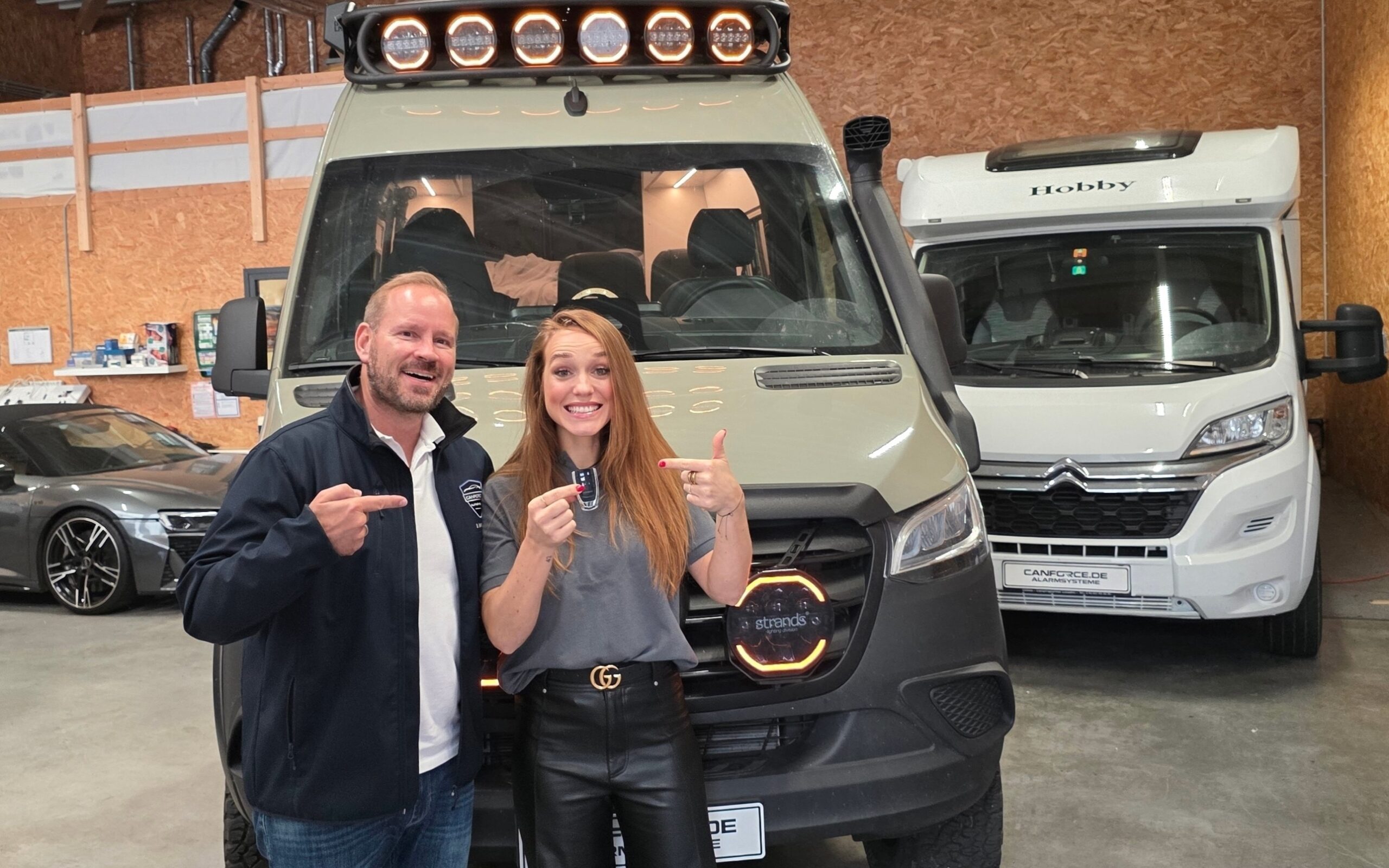 Mercedes Sprinter Alarmanlage für Anja Kallenbach - Miss Germany 2021 von CANFORCE Alarmsysteme