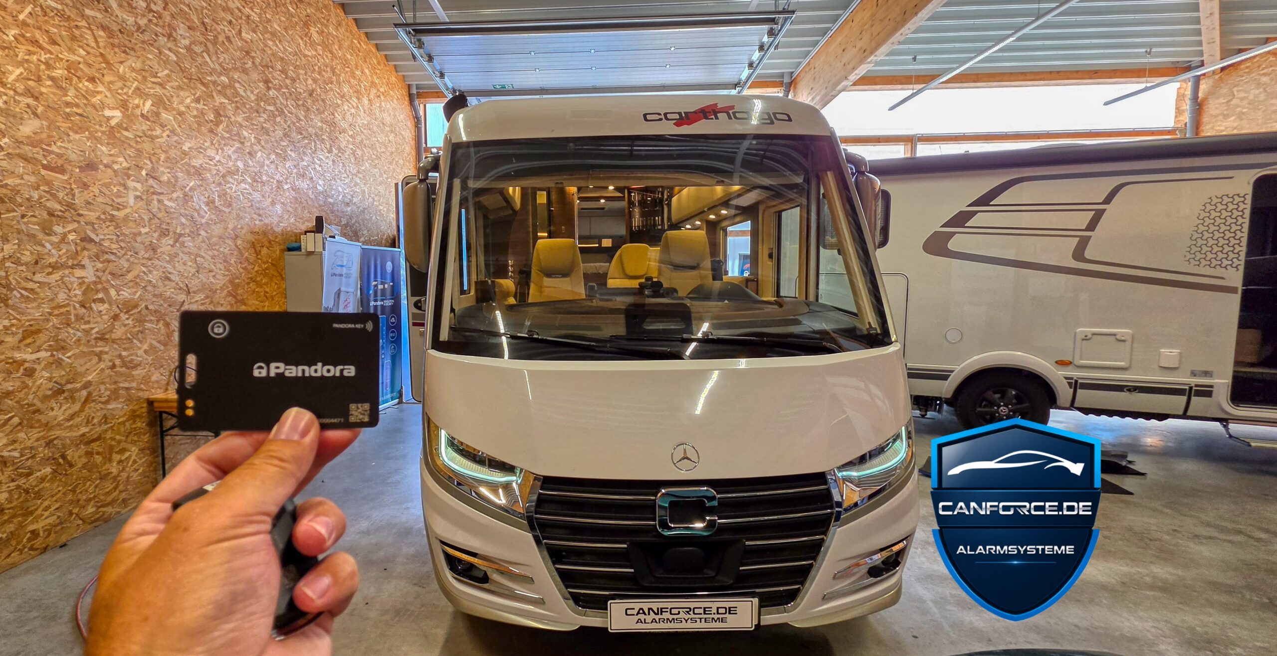Mit der Pandora Camper Pro schützen Sie Ihr rollendes Zuhause kompromisslos vor Einbruch und Diebstahl.